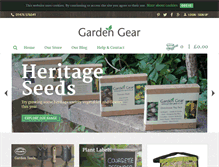 Tablet Screenshot of garden-gear.co.uk